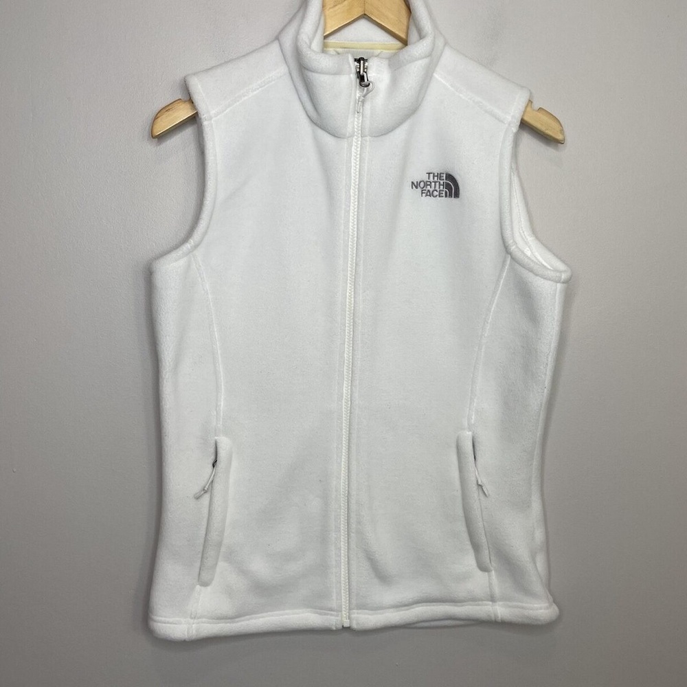 The North Face White Fleece Vest